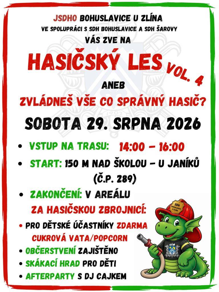 pozvánka SDH Bohuslavice u Zlína
