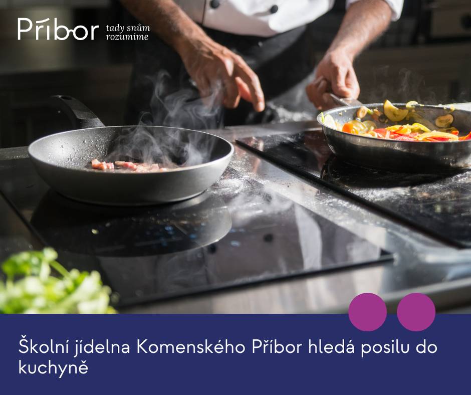 Do našeho přátelského kolektivu přijmeme kuchařku / kuchaře na hlavní pracovní poměr. Vaříme pro školní stravování a zakládáme si na poctivé práci, čistotě a dobré spolupráci v týmu. Co bude Vaší náplní práce  Příprava teplých jídel podle stanovených receptur (školní stravování). Spolupráce při výrobě a výdeji jídel. Dodržování hygienických a technologických postupů. Péče o čistotu pracoviště a kuchyňského vybavení. Spolupráce s ostatními zaměstnanci školní jídelny.  Co od Vás očekáváme  Vyučení v oboru kuchař/kuchařka nebo praxi v gastronomii. Samostatnost, spolehlivost a zodpovědný přístup. Zdravotní způsobilost pro práci v potravinářství. Schopnost pracovat v kolektivu.  Co Vám nabízíme  Hlavní pracovní poměr a stabilní zaměstnání v příspěvkové organizaci. Ranní směny. Volné víkendy a státní svátky. 5 týdnů dovolené. Příspěvek z fondu FKSP. Příjemné pracovní prostředí a fajn kolektiv. Nástup dle dohody.  Jak se přihlásit Máte zájem stát se součástí našeho týmu? Zašlete svůj životopis na e-mail reditelka@jidelnapribor.cz anebo kontaktujte telefonicky - 724 208 860.
