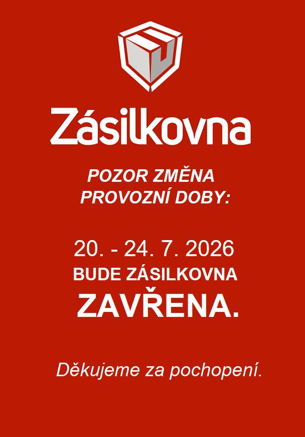 DŮLEŽITÉ UPOZORNĚNÍ   Zásilkovna ve Společenském centru Osek bude tento týden zavřena. Děkujeme za pochopení.