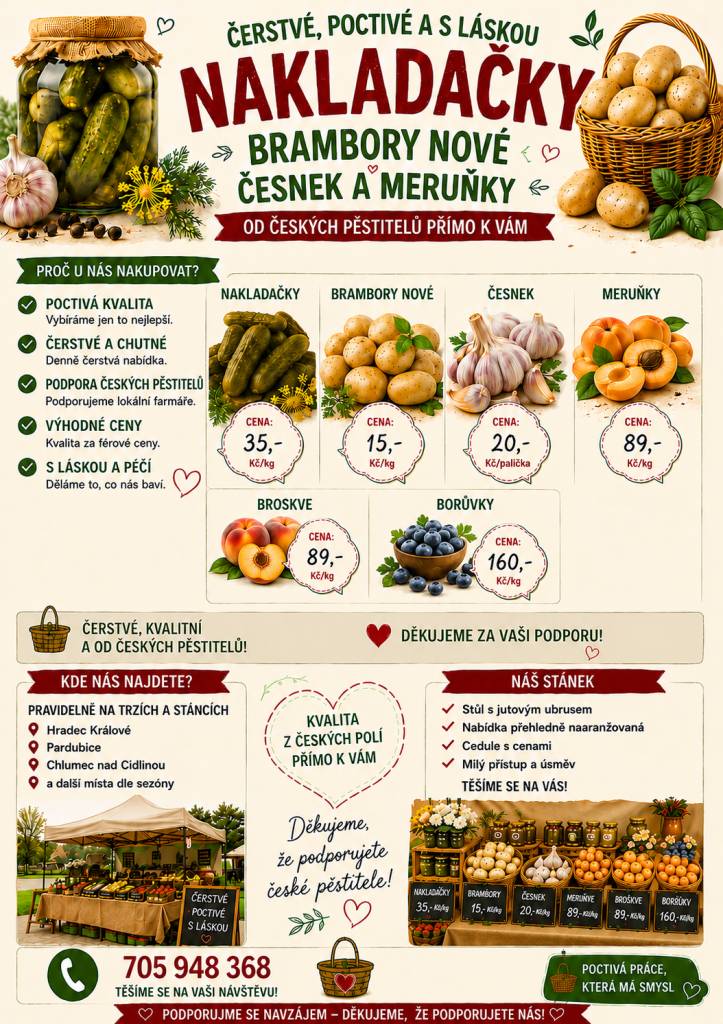 úterý 21. 7. 12:40 - 13:00 před obecním úřadem