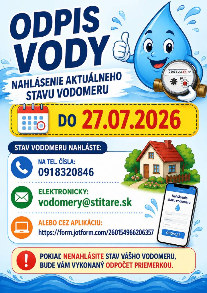 Odpočet spotreby vody