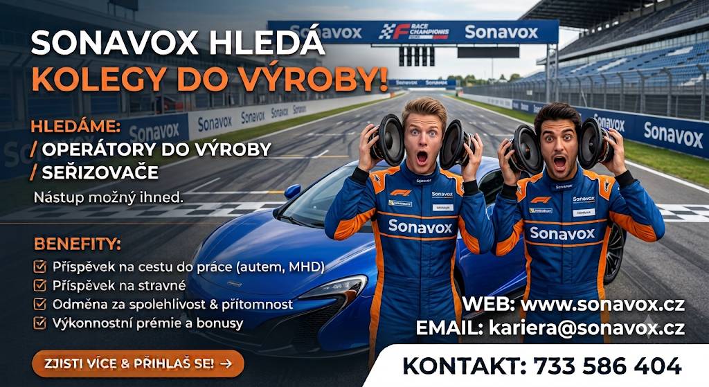 Firma Sonavox Technology CZ se sídlem Lhotka nad Bečvou 93, hledá zaměstnance do nově otevírané haly v Lipníku nad Bečvou.