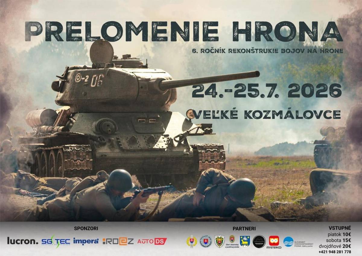 Prelomenie Hrona je jedno z najväčších podujatí svojho druhu na Slovensku, ktoré približuje históriu druhej svetovej vojny prostredníctvom dynamických ukážok, vojenskej techniky, diskusií s odborníkmi, sprievodného programu pre rodiny s deťmi a množstva ďalších atrakcií.