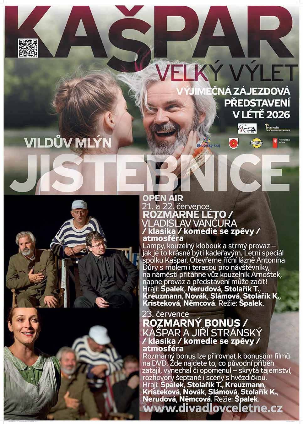 21., 22. a 23. července 2026 od 21:00 hod. - Vildův mlýn Jistebnice