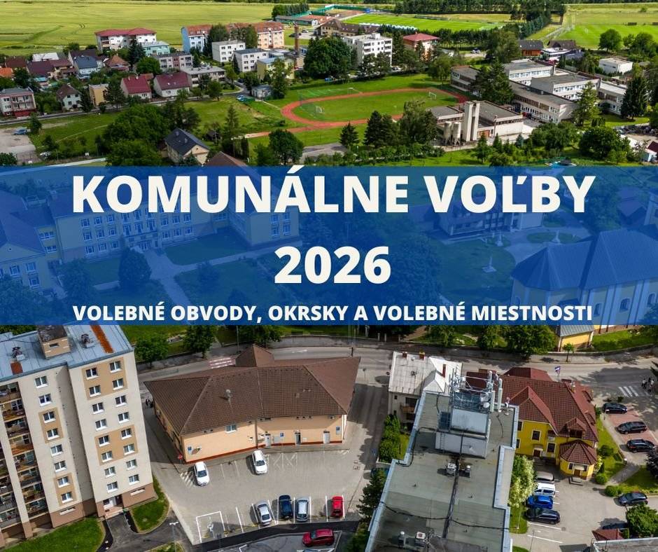 📝Určenie volebných obvodov, okrskov a volebných miestností vo voľbách dňa 24.10.2026...👇