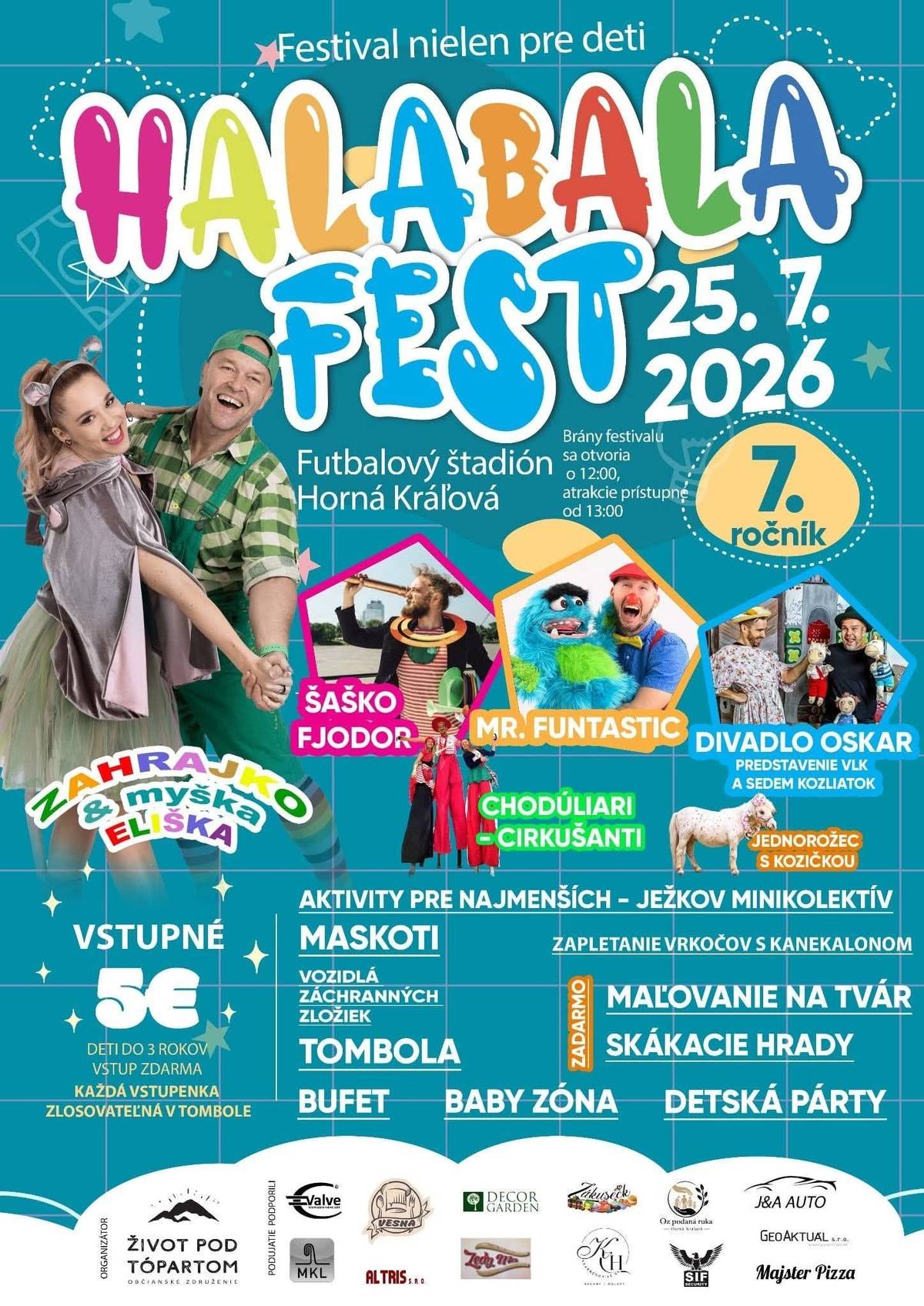 OZ Život pod Tópartom Vás pozýva na Halabalafest