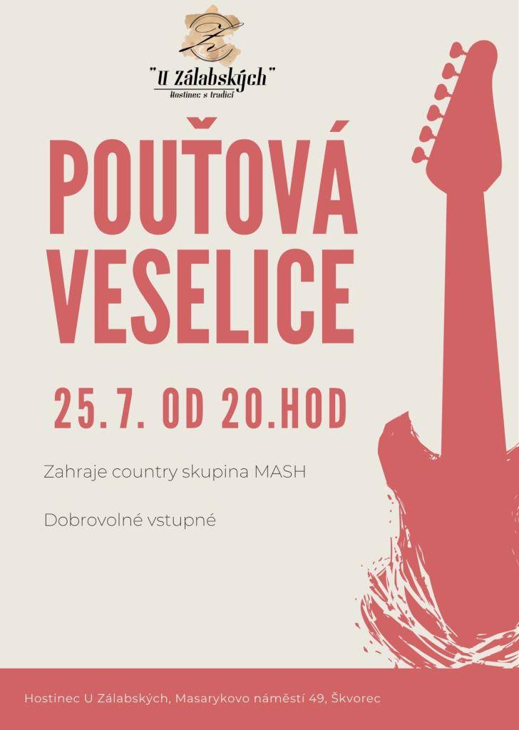 U příležitosti svátku sv. Anny se bude v sobotu večer v hostinci u Zálabských konat pouťová zábava. K tanci a poslechu zahraje country kapela MASH. Vstupné je dobrovolné.