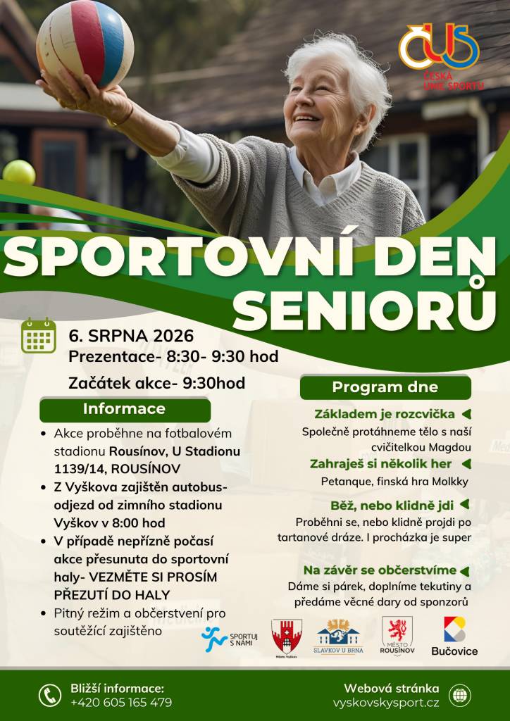 Sportovní den seniorů ROUSÍNOV- nový termí