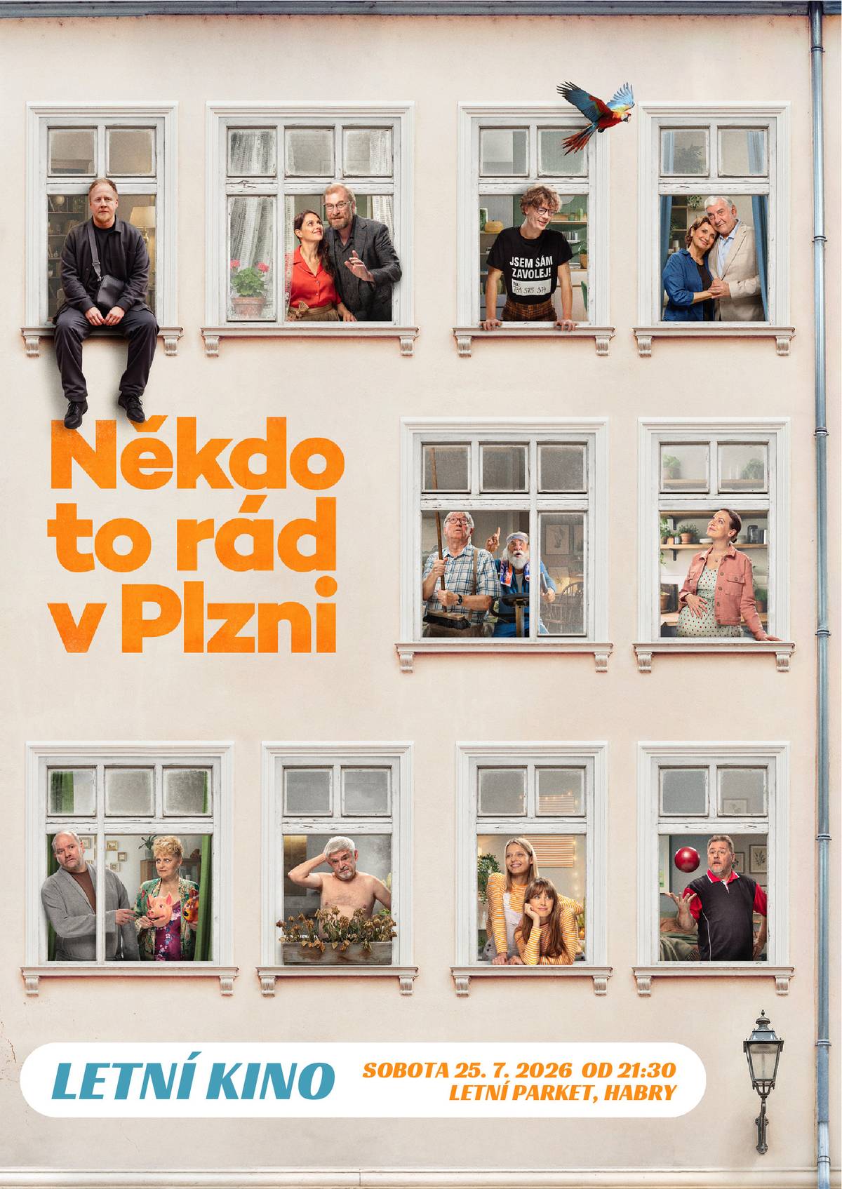 Město Habry Vás zve v sobotu 25.7.2026 od 21:30 na letní kino, které se bude konat na parketě za sokolovnou. Promítat se bude film Někdo to rád v Plzni.