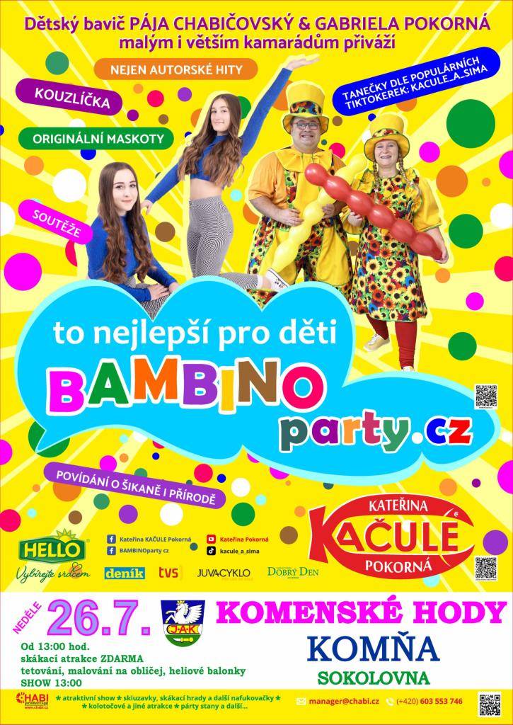Zábavný program pro děti v rámci Komenských hodů 2026