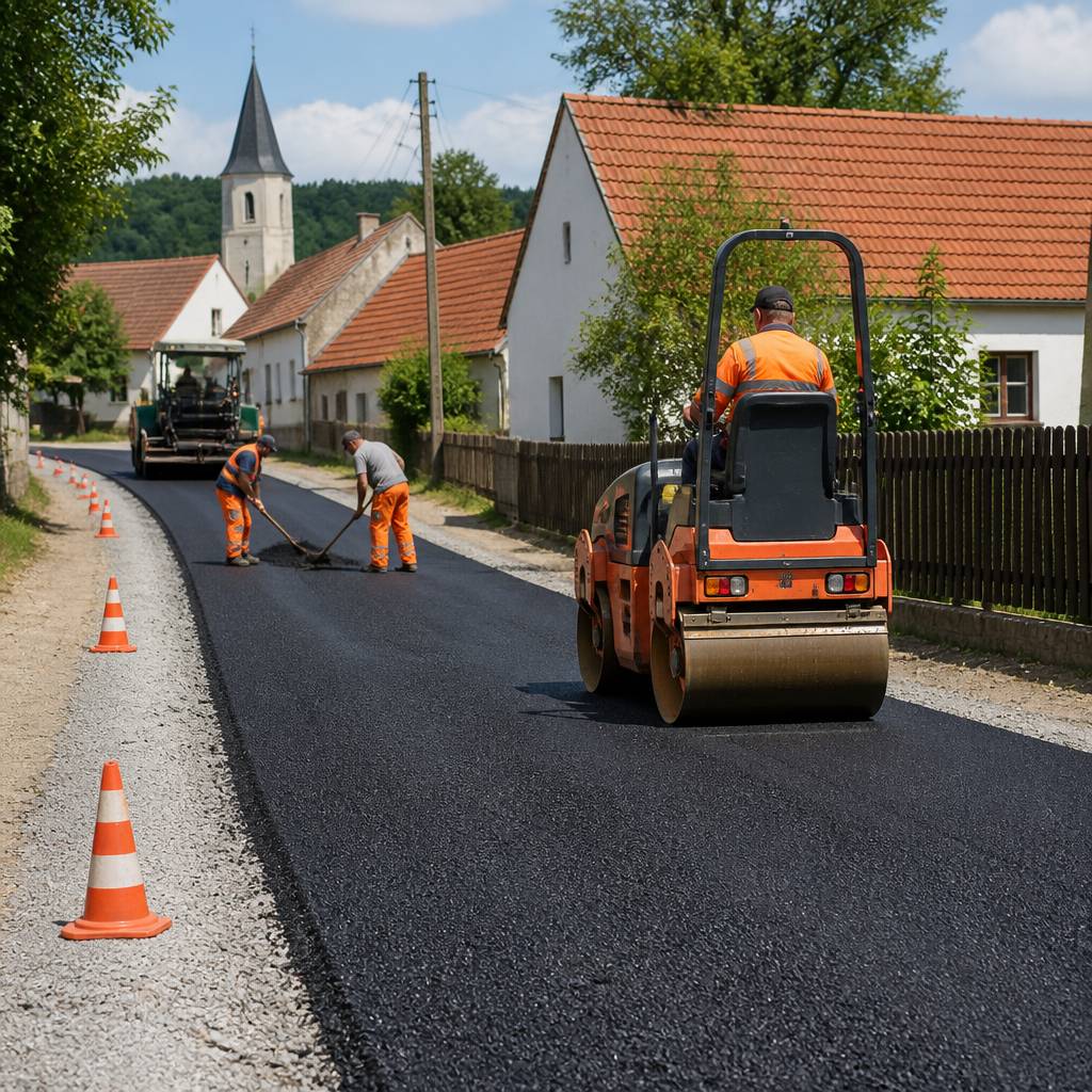 Obecní úřad Mířkov upozorňuje na plánovanou údržbu silnice, kterou provede Správa a údržba silnic Plzeňského kraje. Práce začnou ve středu 22. července 2026 a budou probíhat od prodejny COOP po Semněvice.