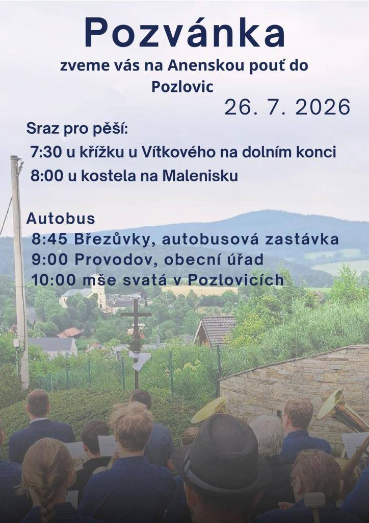 Každoroční pouť do Pozlovic
