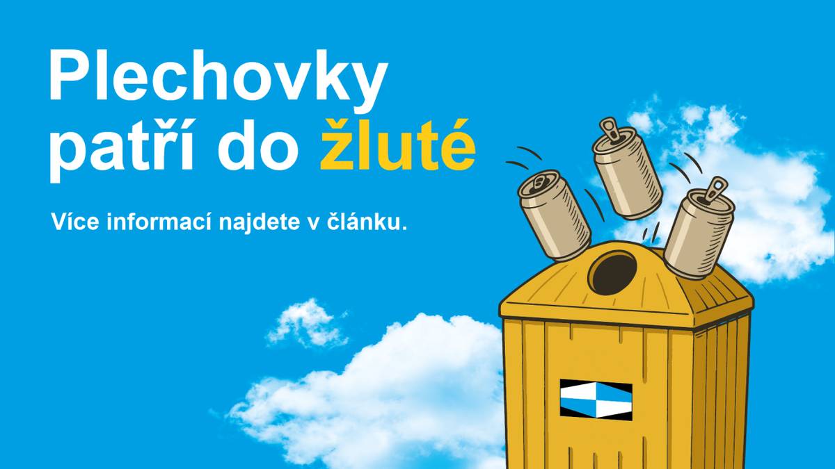 Třídění odpadu v naší obci je zase o krok jednodušší. Použité nápojové plechovky a ostatní kovové obaly vhazujeme do žlutých kontejnerů určených na plasty. Pomozte nám dát hliníku druhý život, má to obrovský smysl!