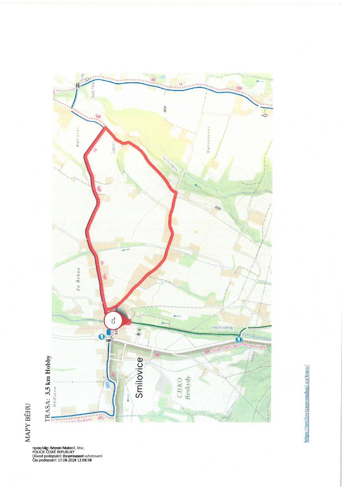 Upozorňujeme že v rámci nadačního běhu bude částečně omezen provoz na místních komunikacích dne 25.7.2026 v době od 9:00 do 14:00 hodin.