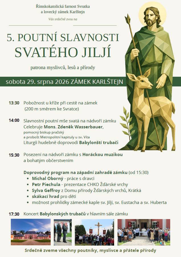 Konají se v sobota 29. srpna 2026 na Loveckém zámku Karlštejn ve Svratouchu.