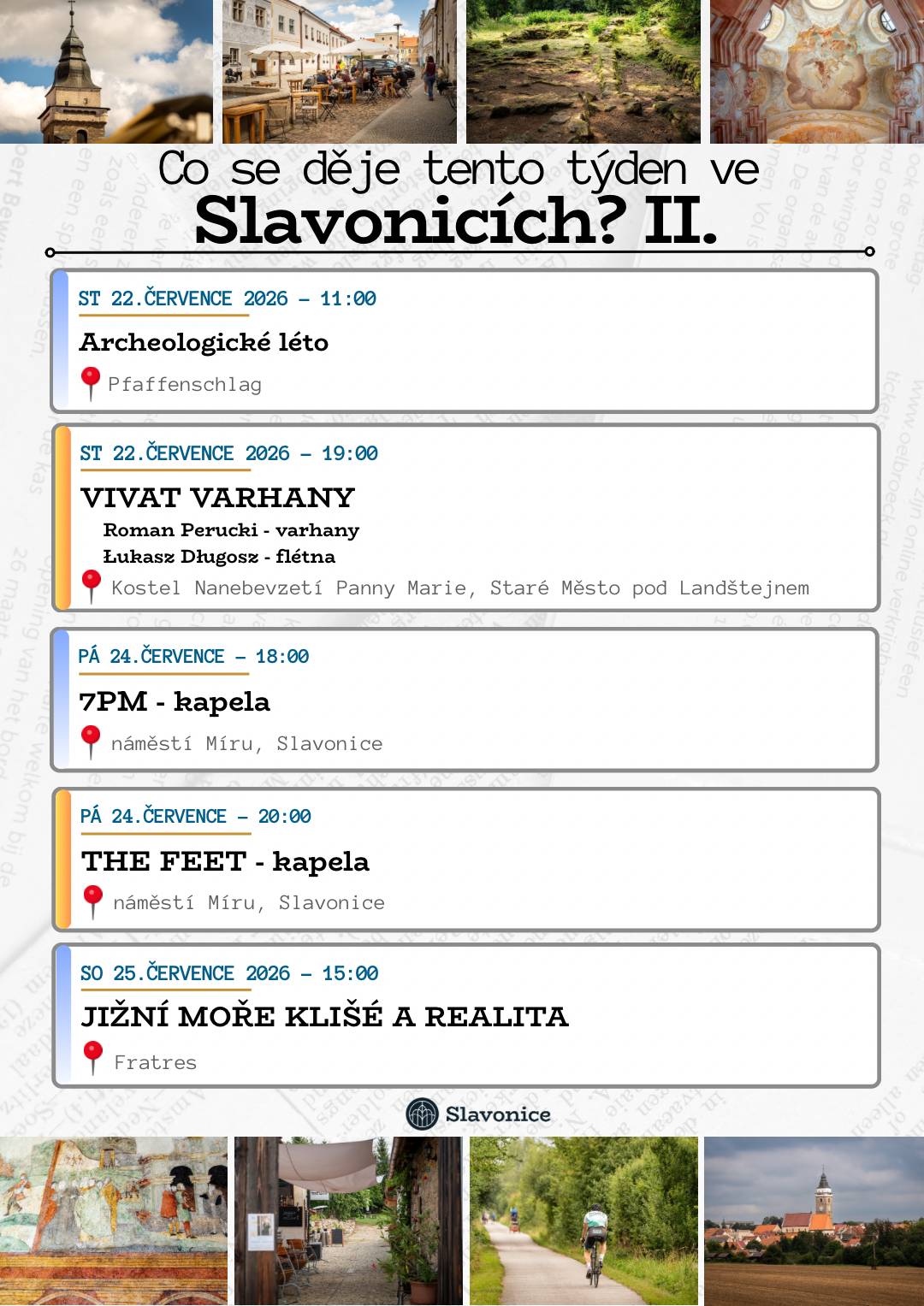 Co se děje tento týden ve Slavonicích a okolí?