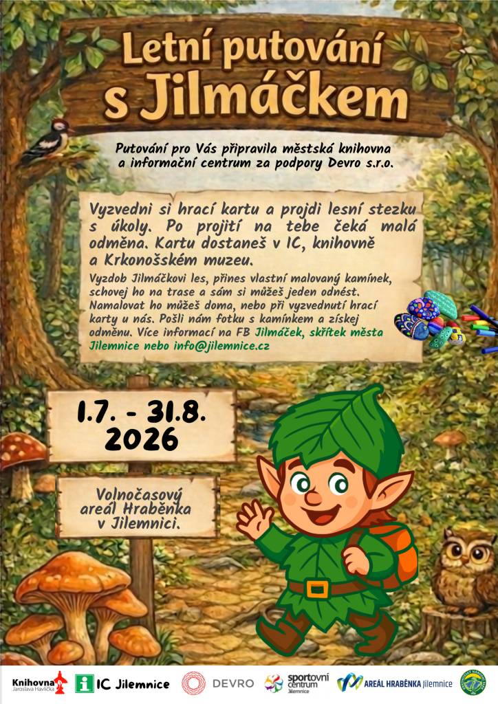 Letní putování trvá od 1.7. 2026 - 31.8.2026
