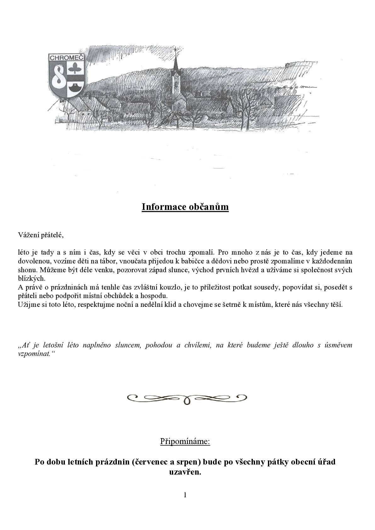 Informace občanům