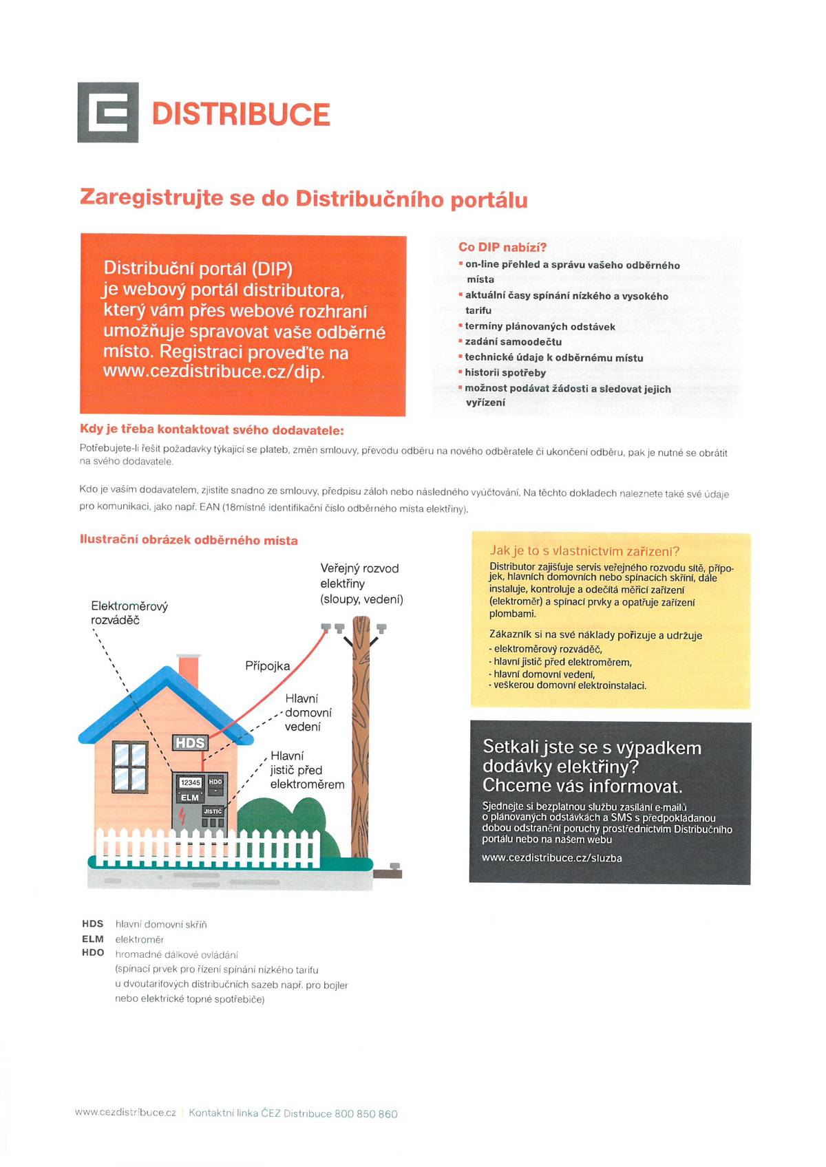 ČEZ Distribuce informace