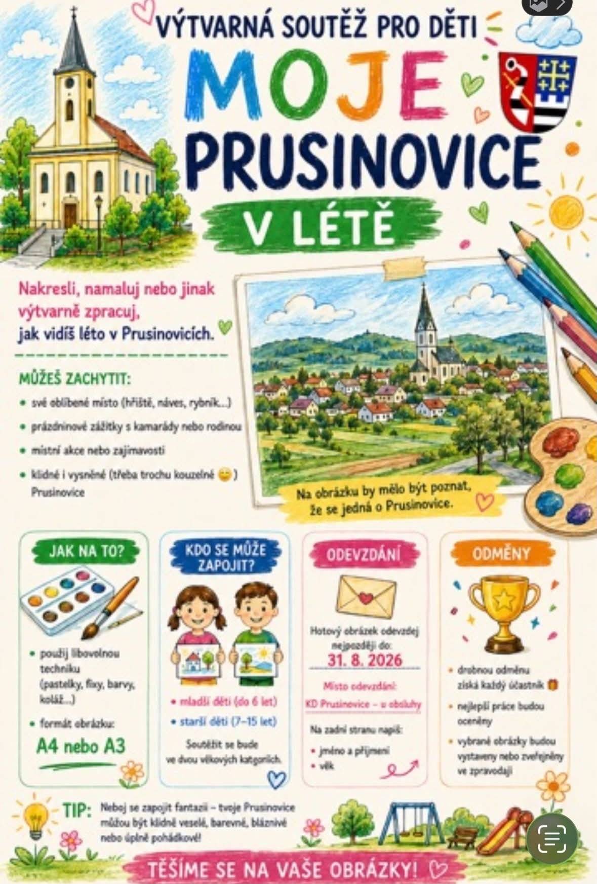 Prusinovice v létě