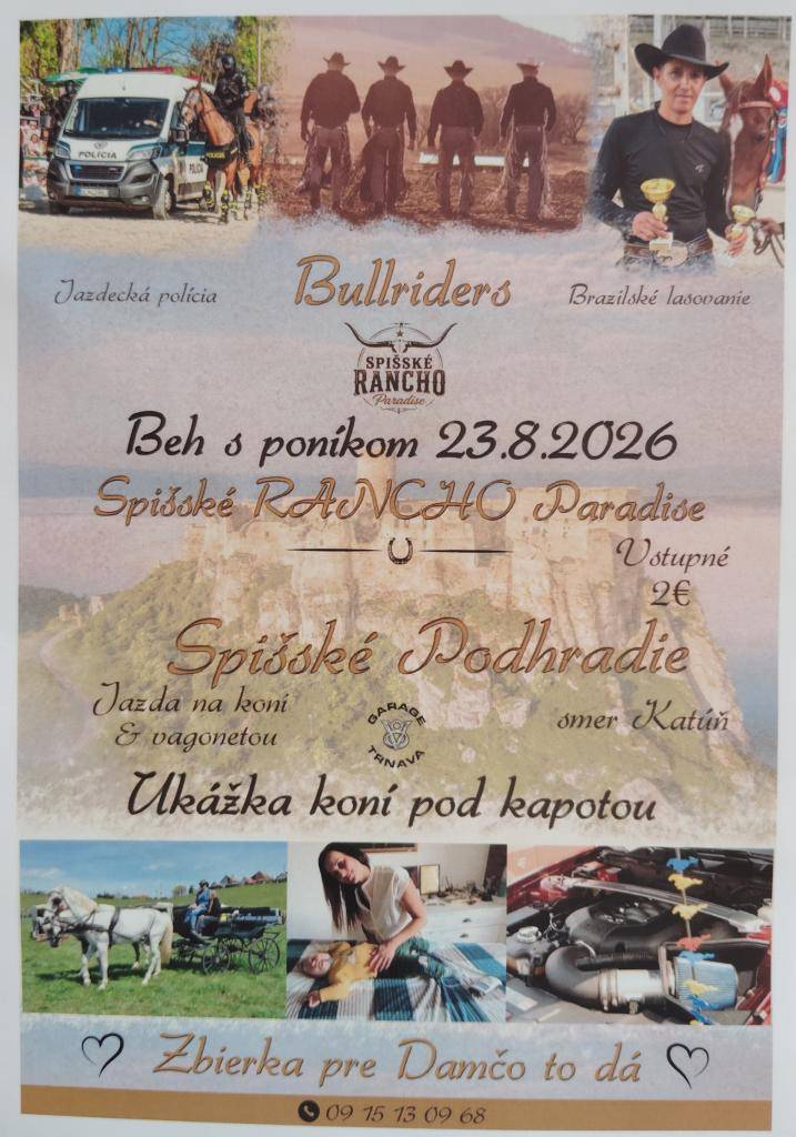 Beh s poníkom 23.8.2026 Spišské Podhradie
