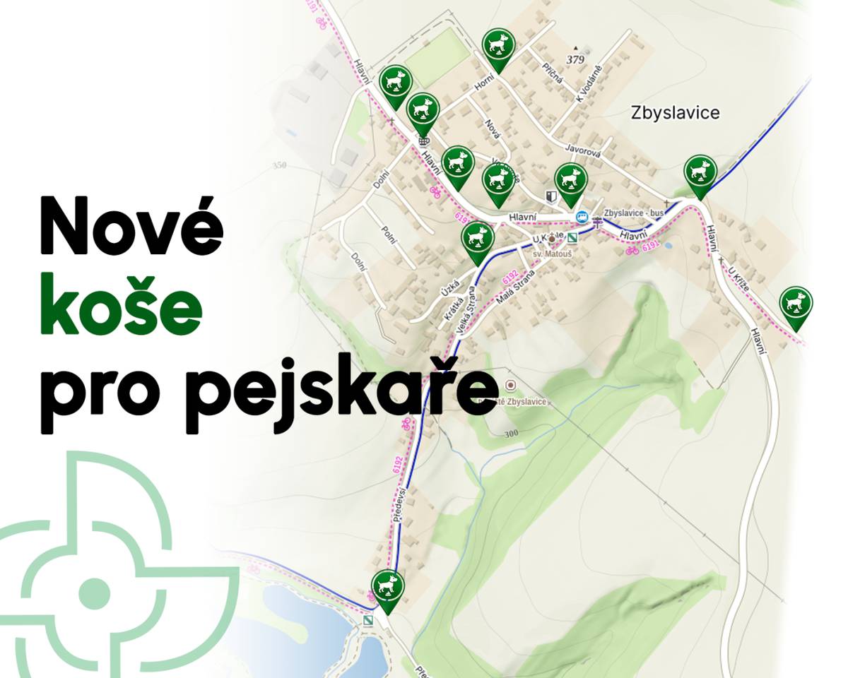 Síť košů na psí exkrementy jsme rozšířili na 10 stanovišť. Nově jsou pokryty všechny části obce.
