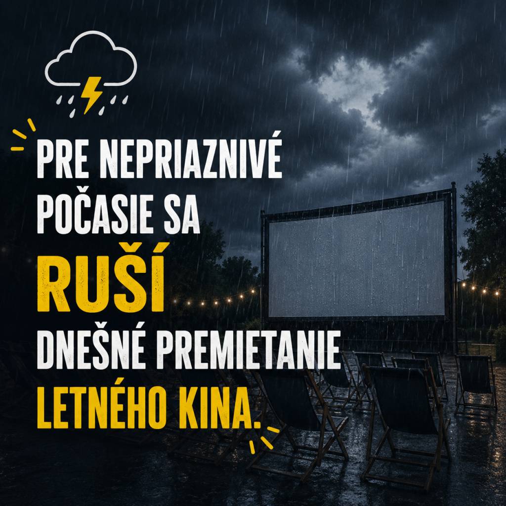 Letné kino - zrušenie