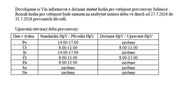 V termínu od 27. 7. 2026 do 31. 7. 2026.