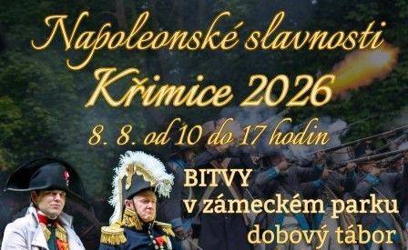 Srdečně zveme do zámeckého parku na Napoleonské slavnosti Křimice 2026