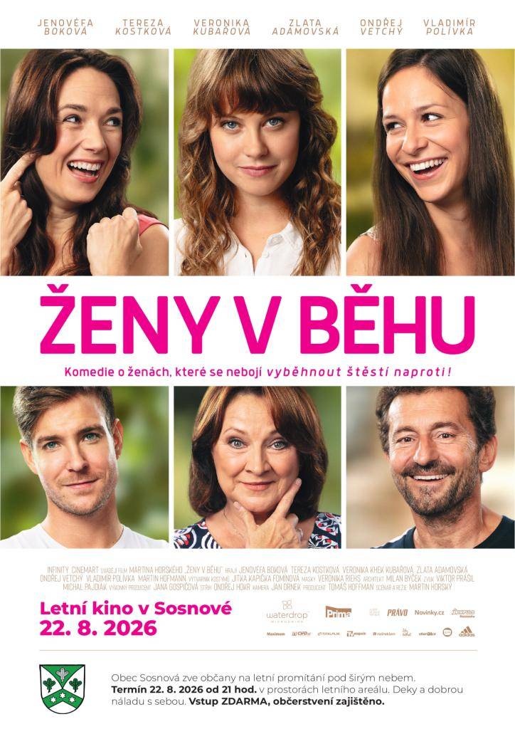 Rádi bychom všechny pozvali na LETNÍ KINO, které se uskuteční 22.8.2026 v prostorách letního areálu. Více informací v přiloženém plakátu.