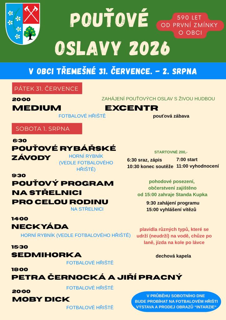 Pouťové oslavy, 590 let od první zmínky o obci