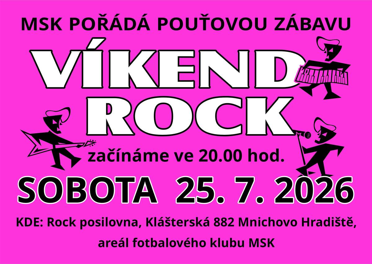 Víkend klepe na dveře a s ním také Anenská pouť. Co dalšího můžete v Hradišti v příštích dnech zažít?     Rodiče s malými dětmi mohou už dnes vyrazit na pláž u Jizery a projít si samoobslužnou zvířátkovou stezku, kterou připravilo centrum Náruč Mnichovo Hradiště. Děti tu budou hledat mláďata zvířat a jejich maminky a také se protáhnou. Stezka bude k dispozici do 2. srpna.     V pátek 24. července začíná Anenská pouť v ulici V Lípách a prostranství před kaplí sv. Anny se opět na tři dny promění v lunapark. V pátek večer můžete vyrazit do Kino Mnichovo Hradiště na předpremiéru filmové komedie Dovolená v Českém ráji. Před projekcí vás na uvítanou čeká sklenka prosecca, po filmu pak krátká beseda s režisérem filmu a producentkami.     Sobota nabídne pouťovou zábavu v Rock posilovna v Klášterské ulici s kapelou Víkend Rock. Milovníci velkofilmů mohou večer vyrazit do kina na aktuálně jistě nejdiskutovanější film Odyssea - nejnovější zpracování Homérova eposu.     V neděli, kdy slaví svátek sv. Anna, patronka města, se odehraje v kostele sv. Jakuba poutní bohoslužba, následně projde městem ke kapli sv. Anny procesí. Odpoledne se na faře uskuteční setkání s baráčníky, kteří letos slaví 130. výročí založení Obec baráčníků Mnichovo Hradiště, od 16 hodin pak zahraje Turnovanka.