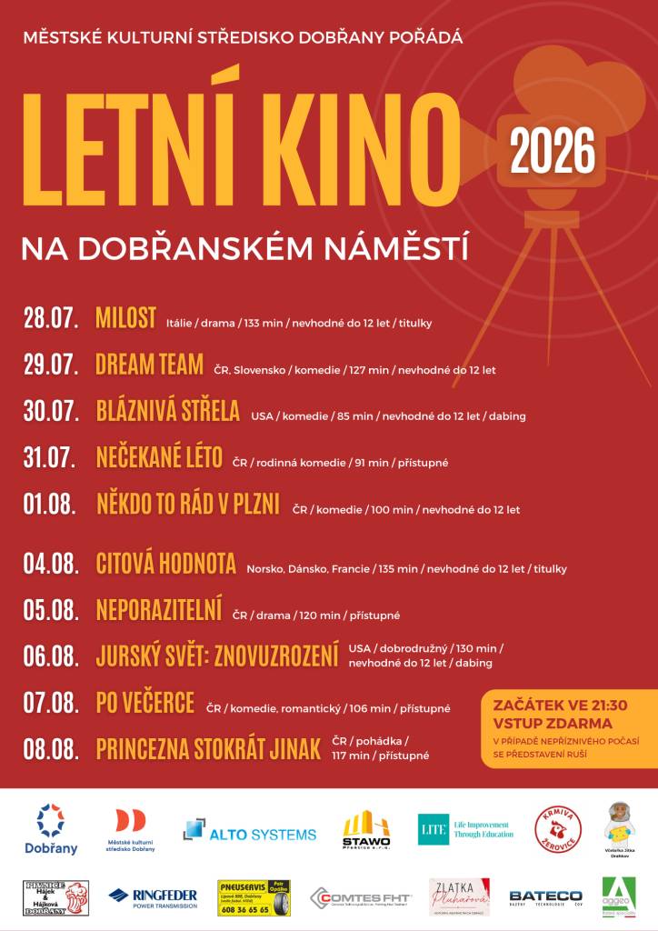 Letní kino - filmová projekce