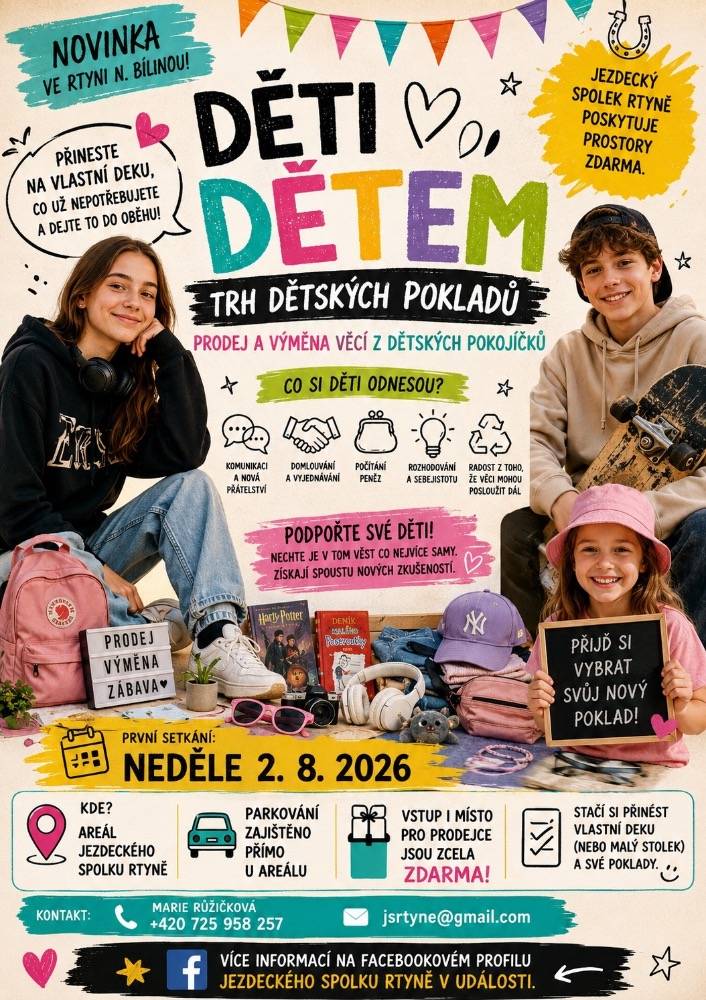 eděle 2.8.2026 areál Jezdeckého spolku Rtyně nad Bílinou