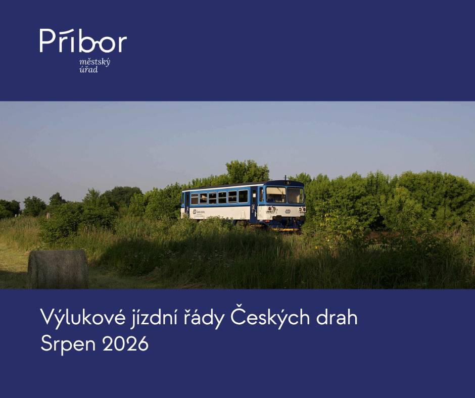 V přílohách naleznete aktuální výlukové jízdní řády Českých drah.
