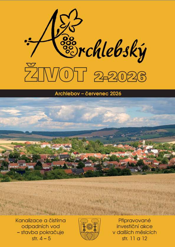 Oznamujeme občanům, že v následujících dnech najdou ve svých poštovních schránkách nové číslo obecního zpravodaje Archlebský život. Přejeme příjemné čtení.