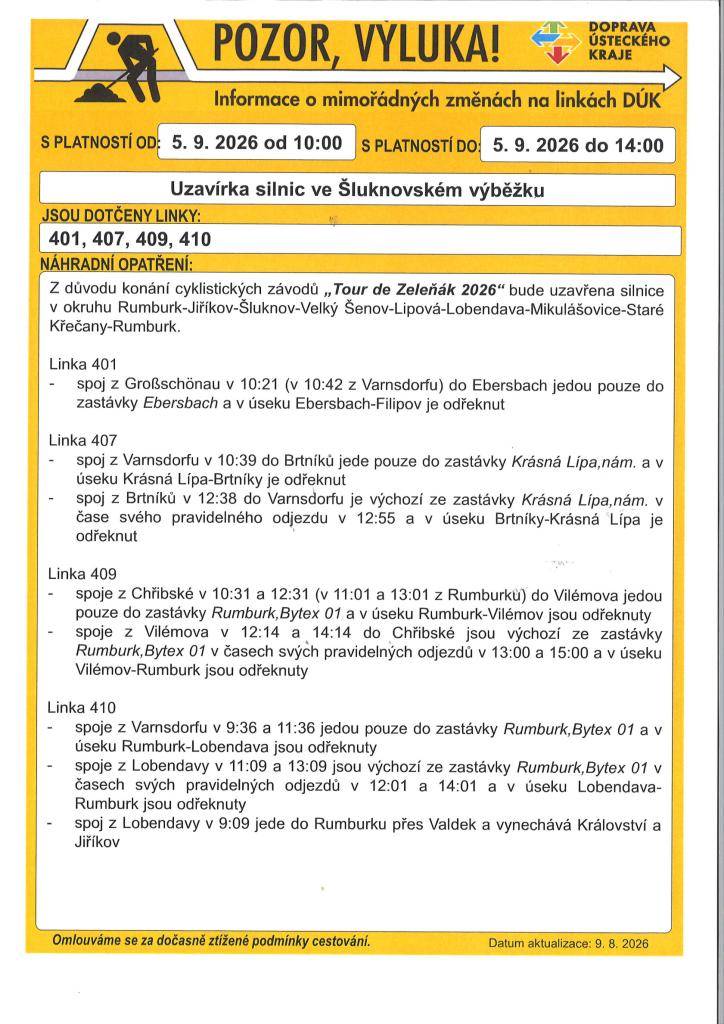 S platností od 5.9.2026 od 10:00 hodin   S platností do 5.9.2026 do 14:00 hodi