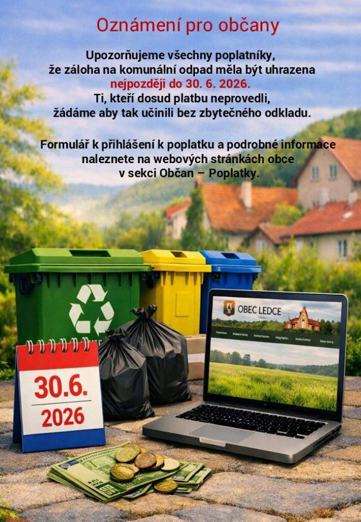záloha na komunální odpad