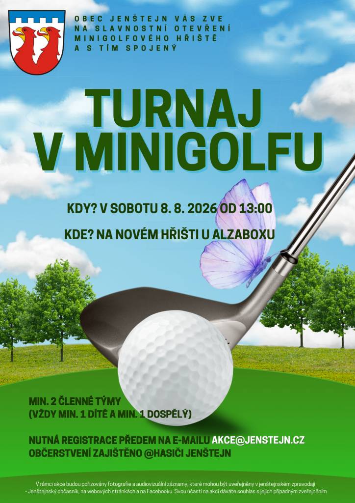 Ať si můžete natrénovat na rodinný turnaj, který proběhne v sobotu 8. 8. 2026 od 13:00 hodin.