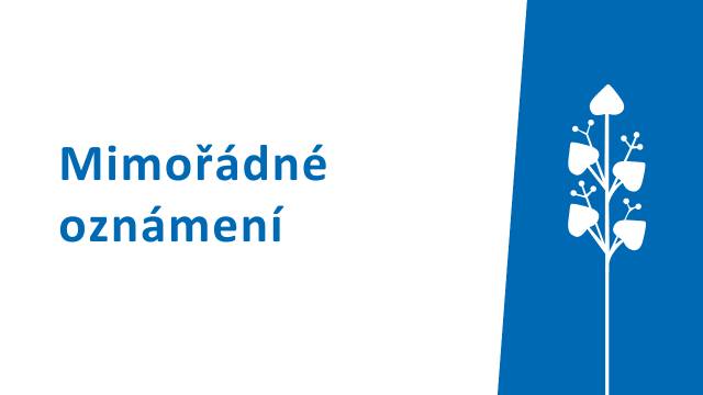 Z důvodu odstranění havárie nepoteče na níže uvedených č. p. v době od 9:00 hod. do 13:00 hod. teplá voda.