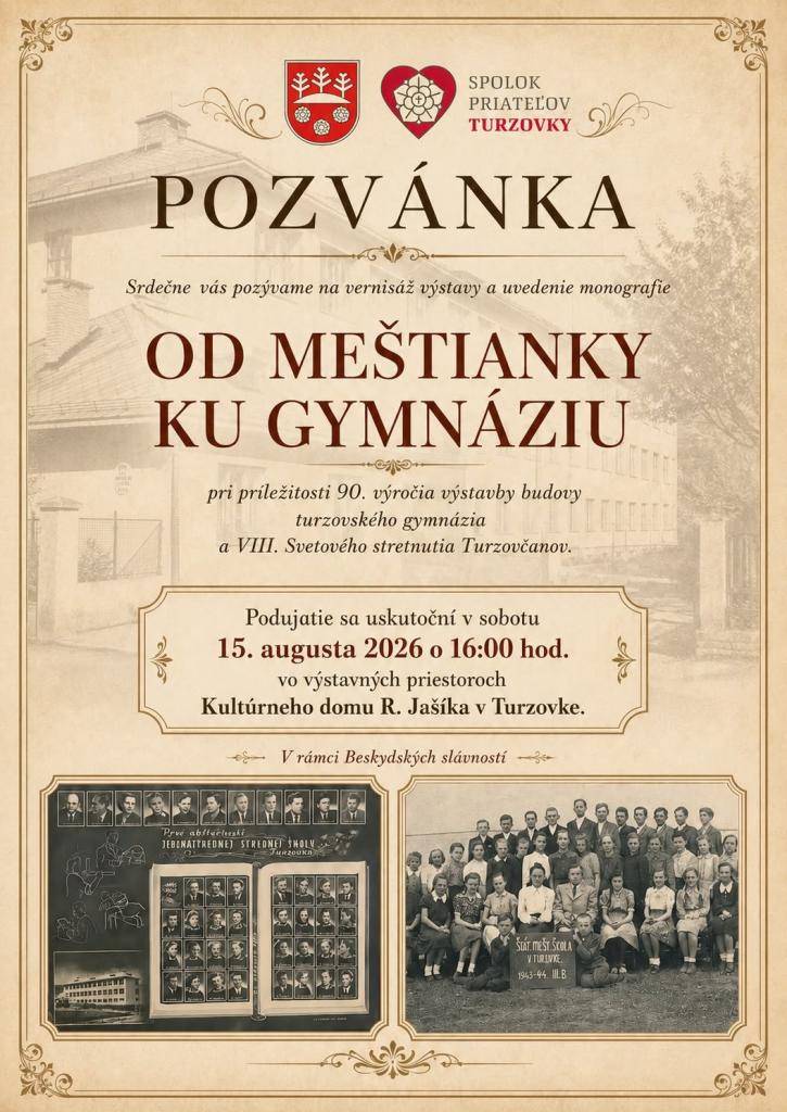 Miestne gymnázium oslavuje 90 rokov od výstavby svojej budovy.