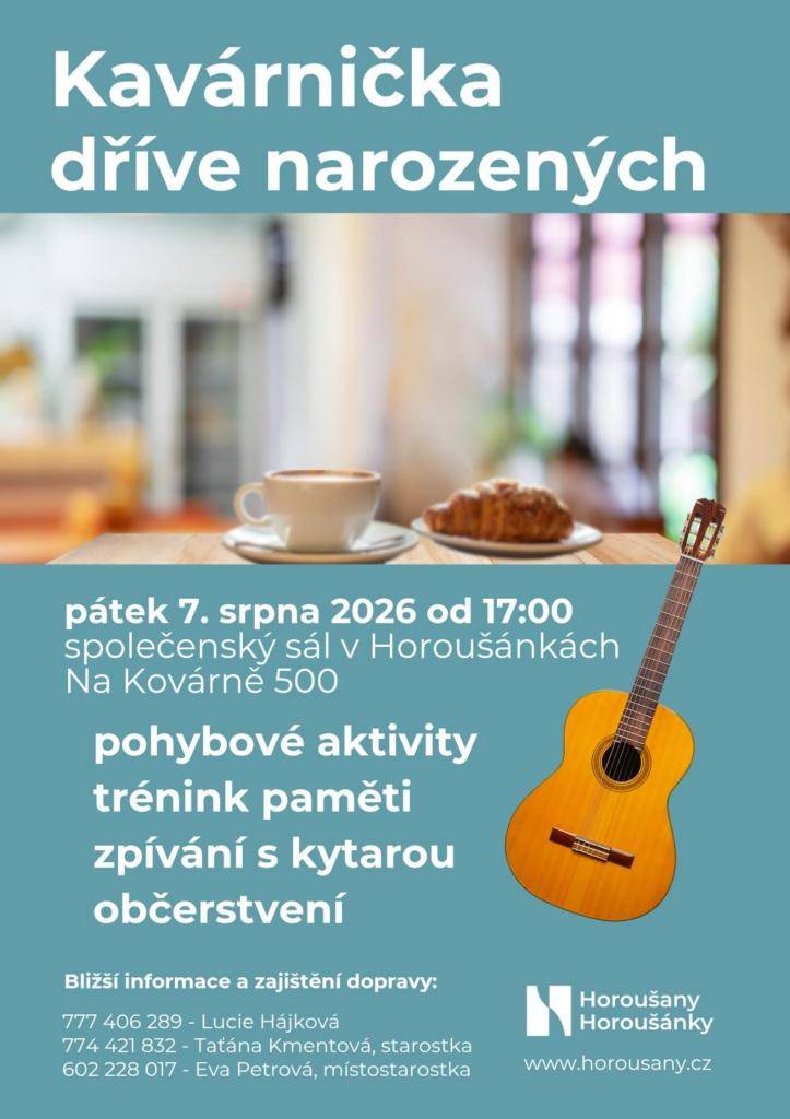 Setkání se seniory 7. srpna od 17hodi