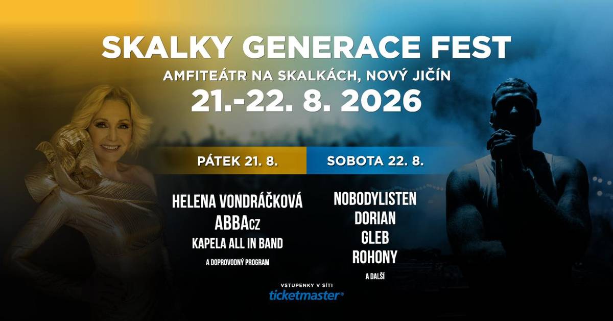 Pátek 21. 8. - sobota 22. 8. 2026  Amfiteátr na Skalkách, Nový Jičín    https://www.skalkyfest.cz/