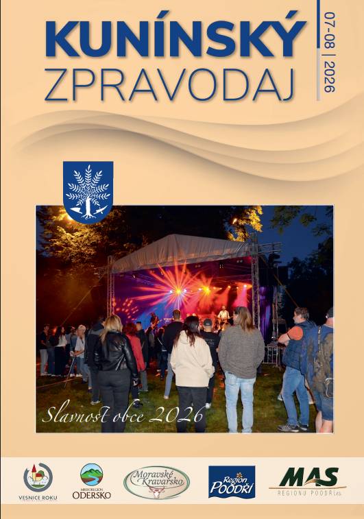 Přinášíme vám nové vydání Kunínského zpravodaje, ve kterém se opět dozvíte, co nového se událo v naší obci a co nás v nejbližší době čeká.