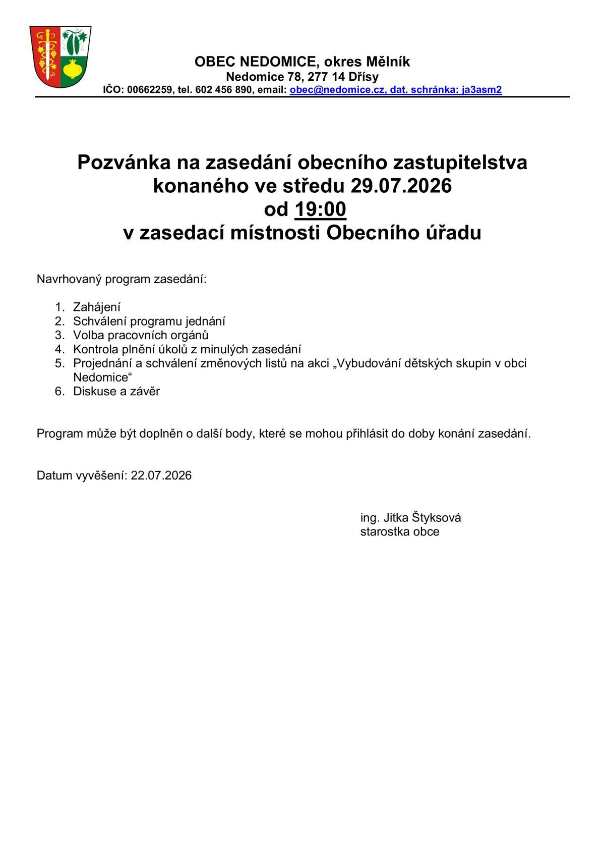 Pozvánka