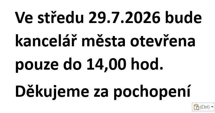 Uzavření kanceláře města