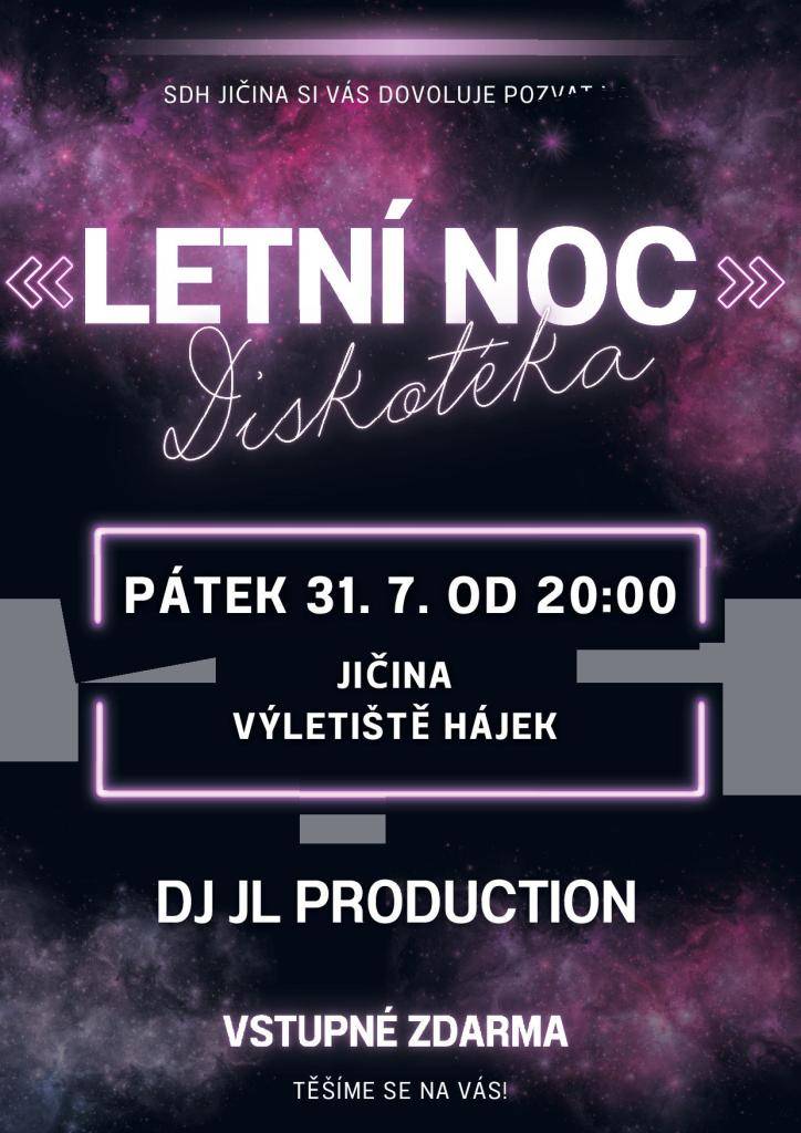 letní noc na Jičině, Hudební Lhota a pivní festival, volejbalový turnaj ve Vlčnově. kominické služby