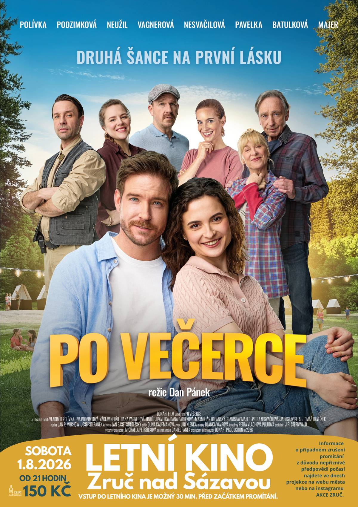 V sobotu 1. srpna uvede letní kino film Po večerce. Začátek v 21.00 hodin, vstupné 150 Kč.