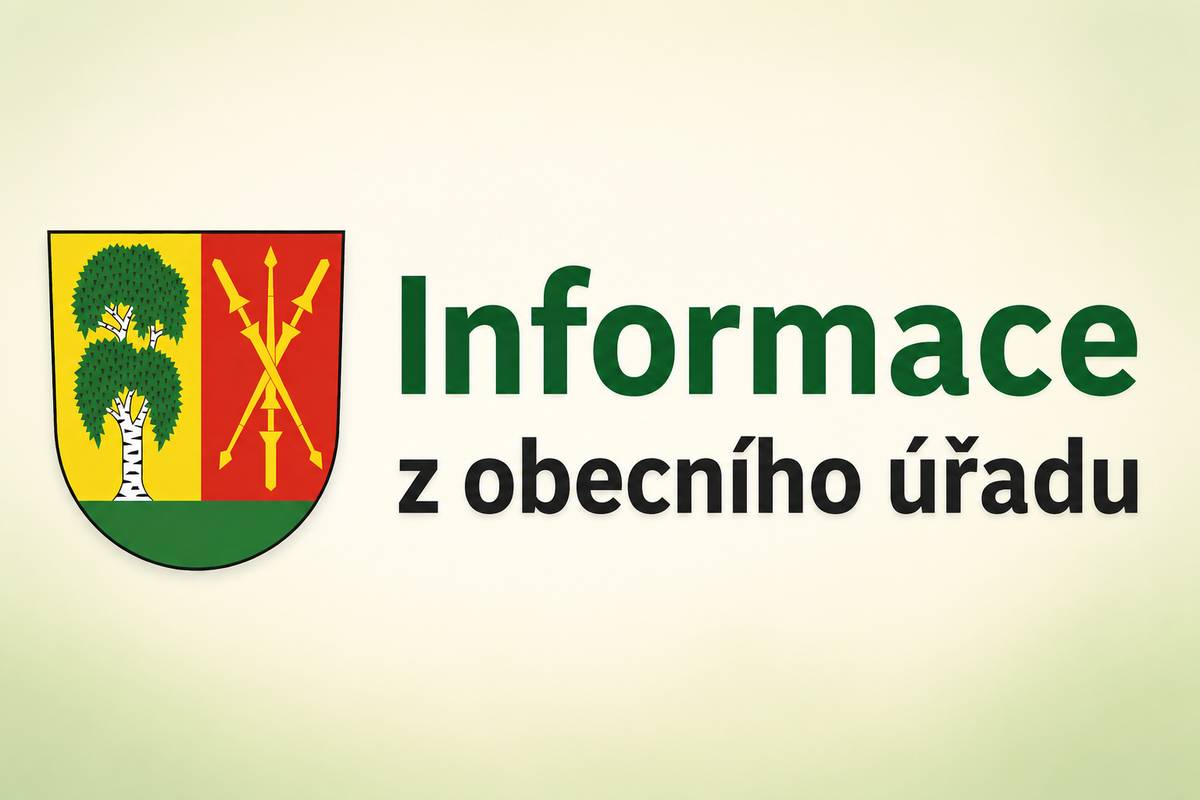 Vážení občané, vzhledem k tomu, že do 31. 7. 2026 musí být uzavřeny Smlouvy o dodávce pitné vody a odvádění odpadních vod, což se týká všech domácností i pasekářů, budou proto ve středu 29. 7. 2026 prodlouženy úřední hodiny až do 18:00 hod. Prosíme, využijte prodloužené úřední doby a přijďte si nové smlouvy podepsat. Po tomto datu už to nebude možné, protože paní účetní čerpá od 3. 8. do 21. 8. dovolenou.