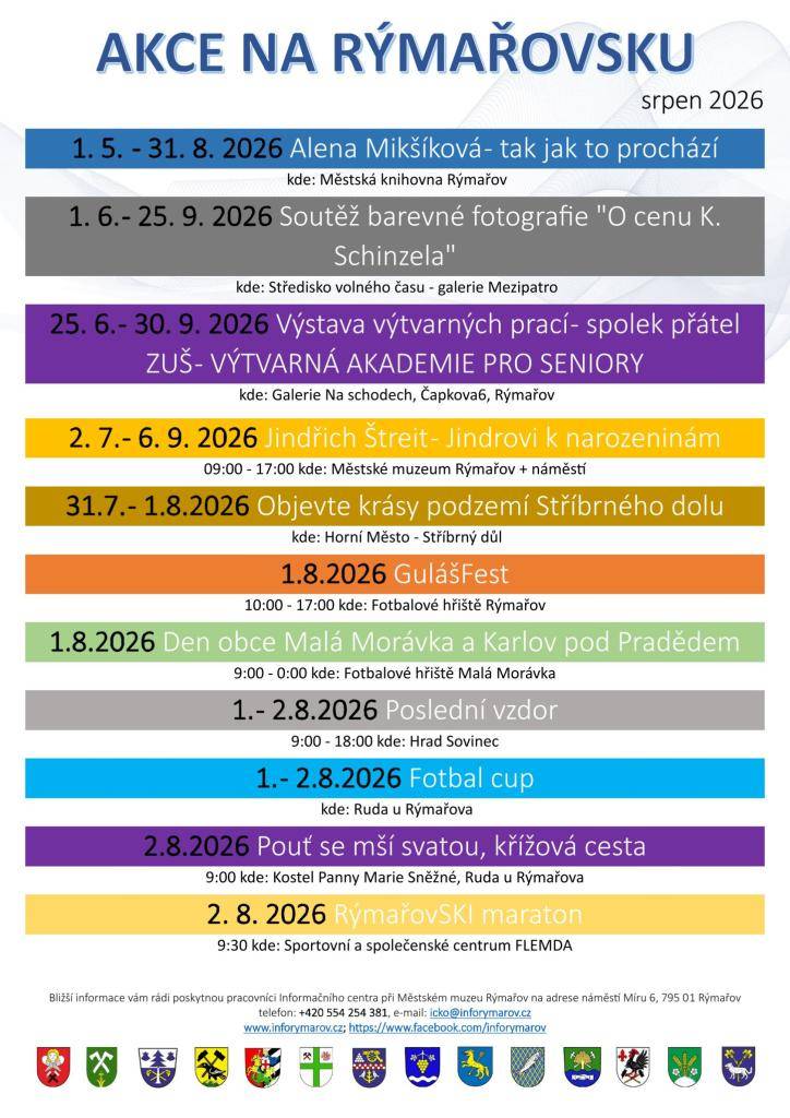 Akce na Rýmařovsku -srpen 2026